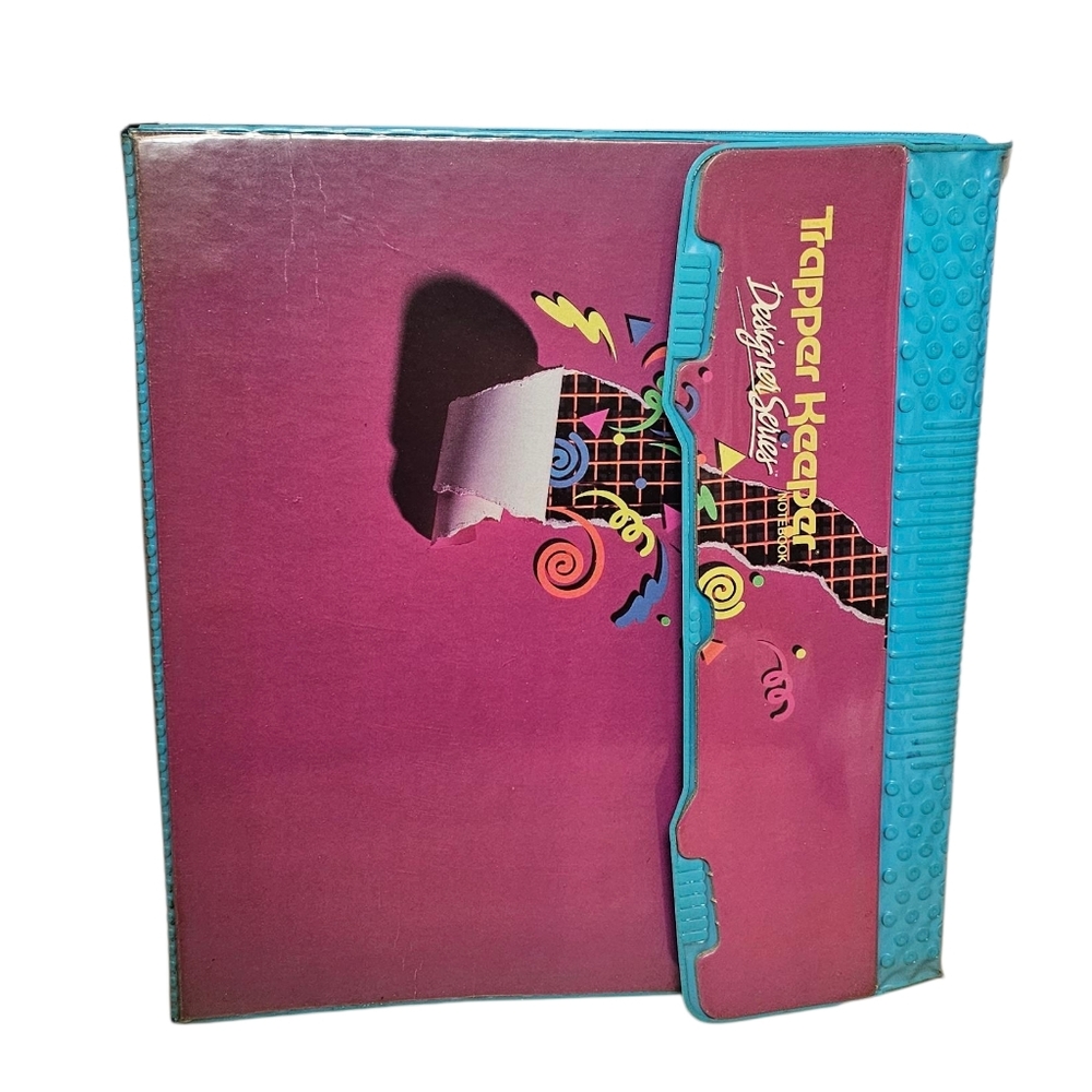 Vintage 90's Mead Trapper Keeper Designer Series 3 Ring Binder